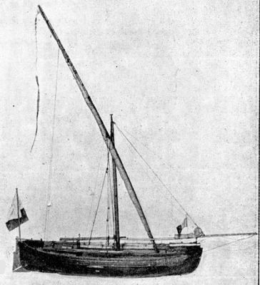 Říční nebo středozemní patache ze 17. století.